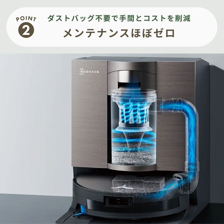 ECOVACKS (エコバックス) ロボット掃除機 【水拭き対応】 DEEBOT X11