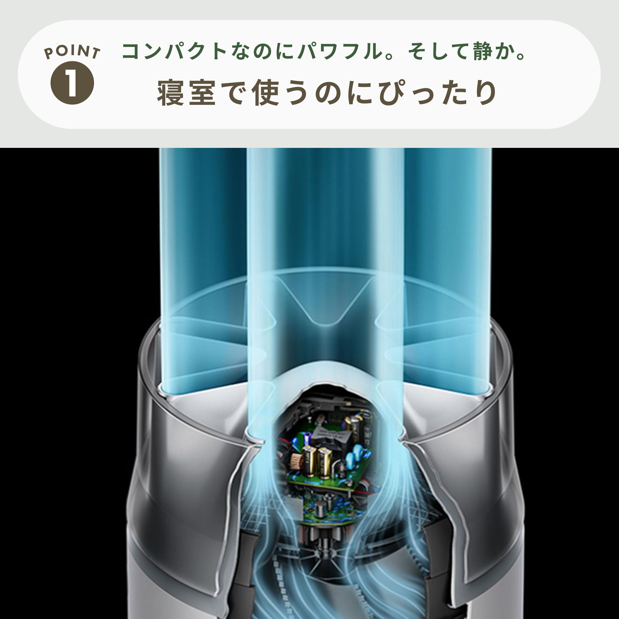 Dyson (ダイソン) HushJet shizuka 空気清浄機 直径23×高さ47cm Dyson