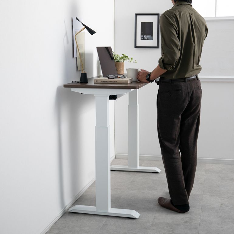 名無し【美品・6月中旬まで期間限定・格安】電動昇降デスク 120×51cm スリム電動 昇降デスク W120×D50×H71cm YAMAZEN / 山善のレンタル