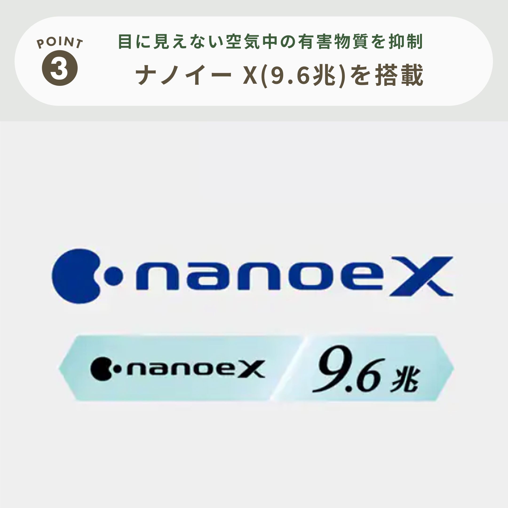 Panasonic (パナソニック) ナノイーX搭載 レイアウトフリー空気清浄機 