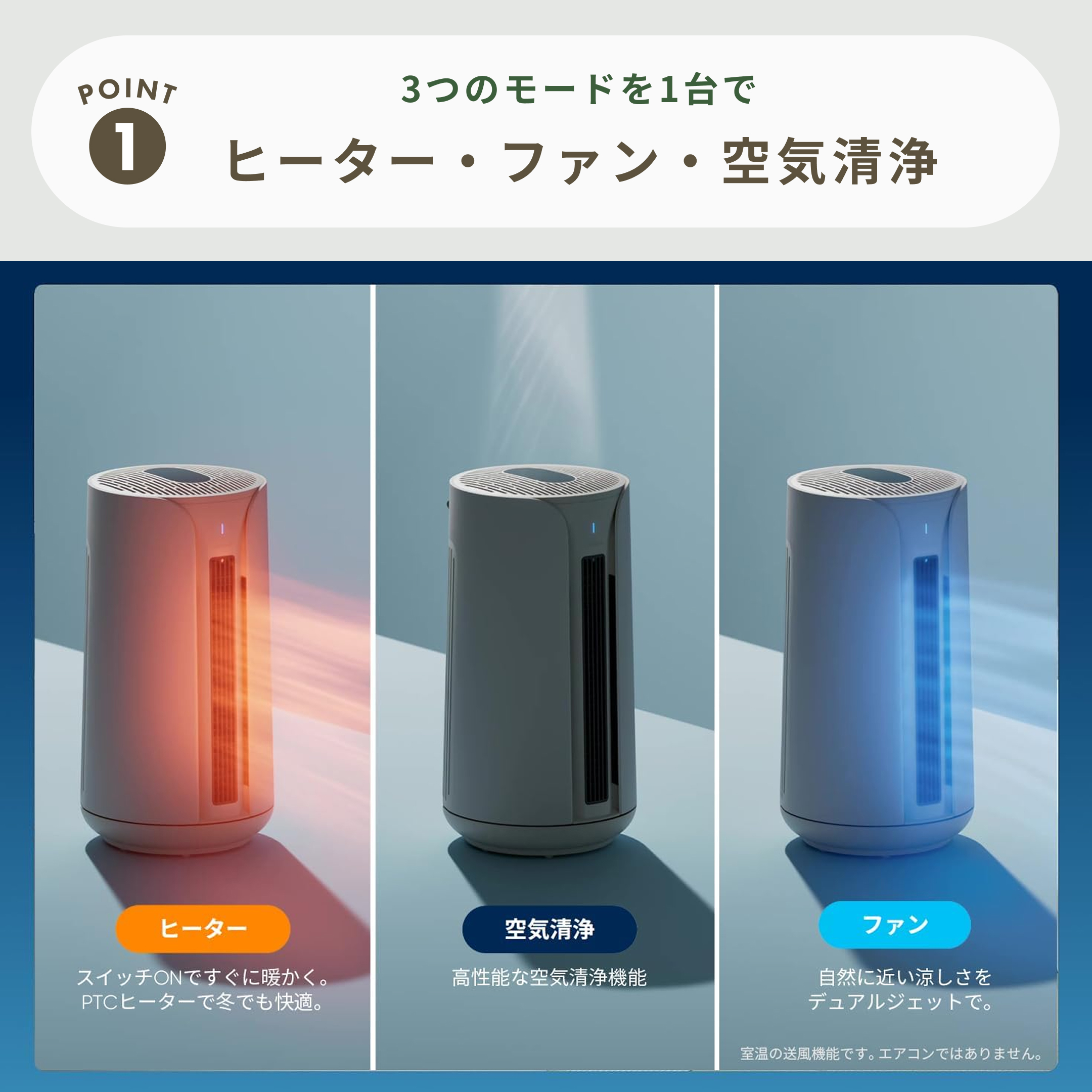 新品　ブルーエア 空気清浄機 ComfortPure 空気清浄 ヒーター Blueair (ブルーエア) ComfortPure 3-in-1 空気清浄機【ヒーター機能