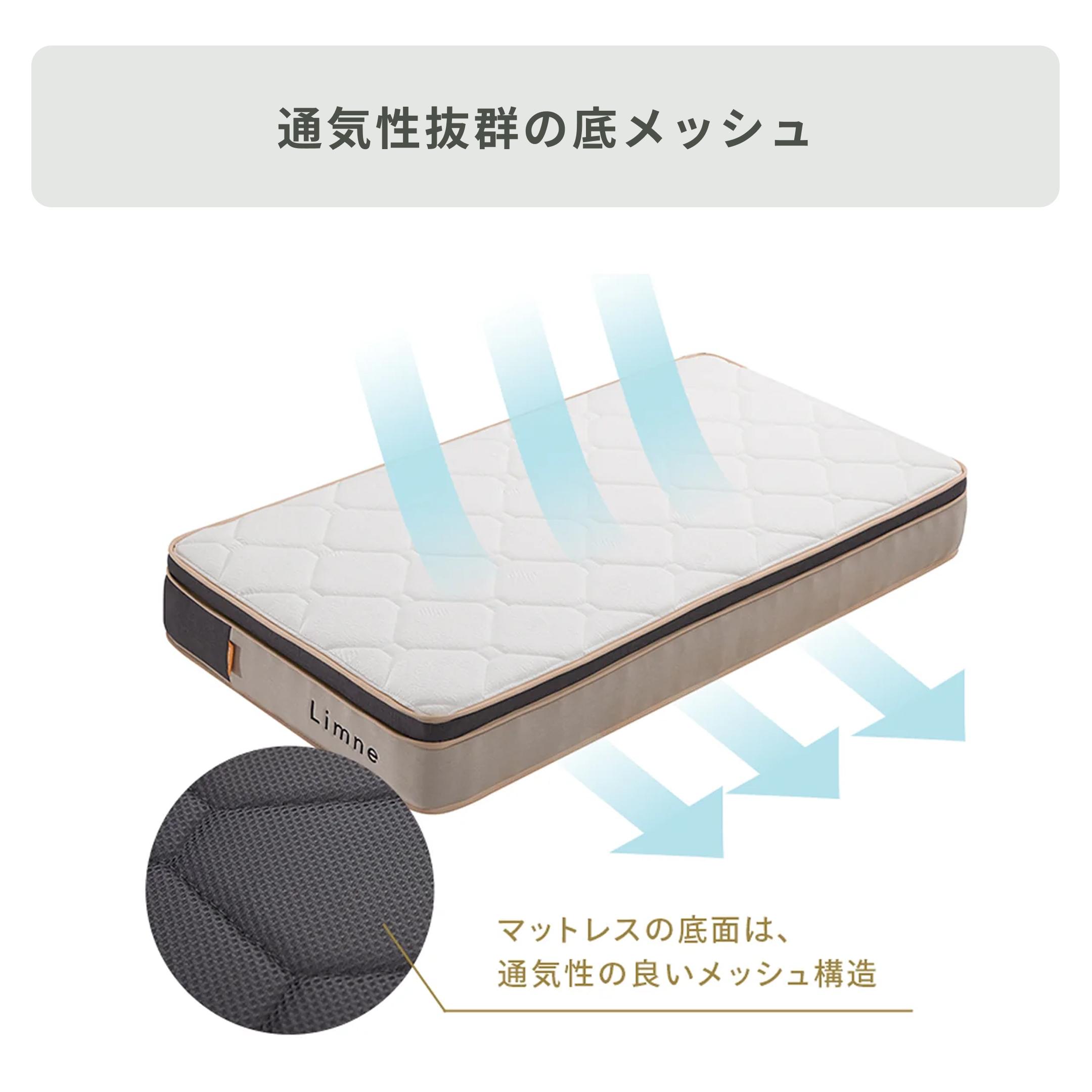 LIMNE リムネマットレス リッチコイルモデル ダブルのレンタル