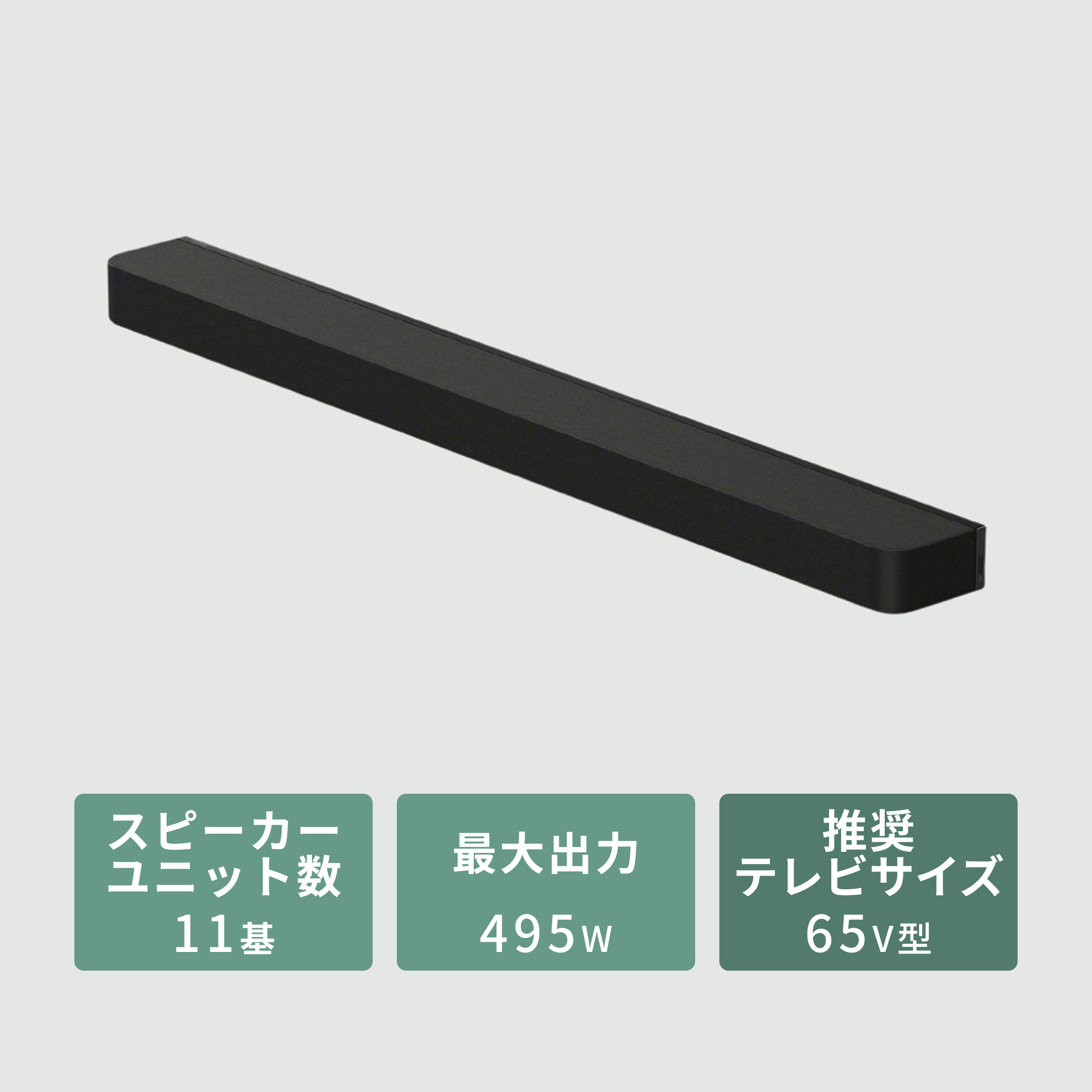 SONY（ソニー）　BRAVIA Theatre Bar 8　サウンドバー HT-A8000