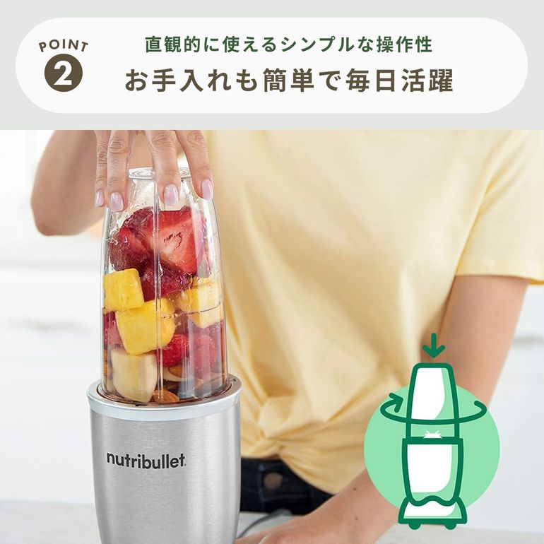 nutribullet / ニュートリブレット ミキサー PROモデル 幅13.7×奥行