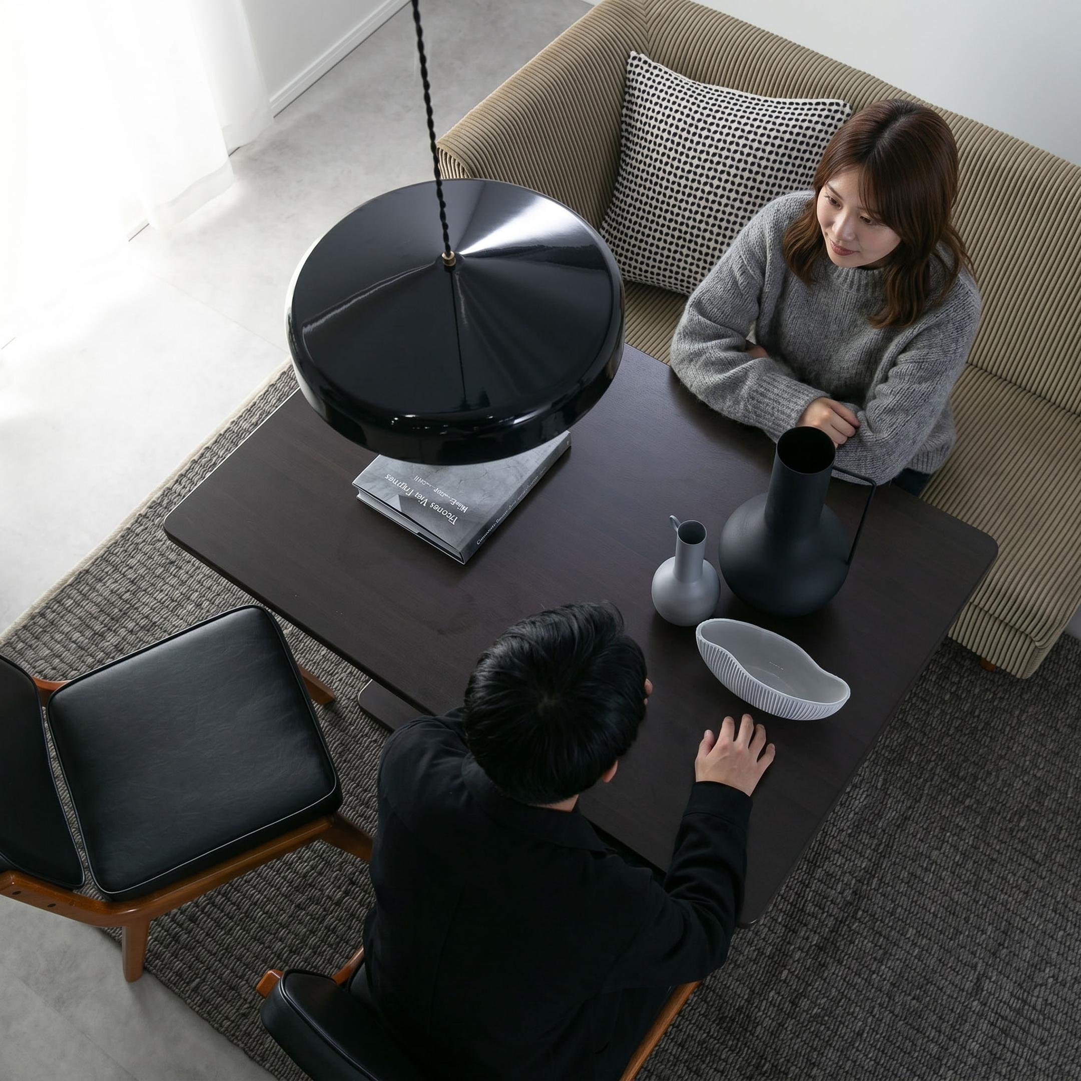 昇降式 ダイニングテーブル 幅120×奥行80×高さ55-75cmのレンタル