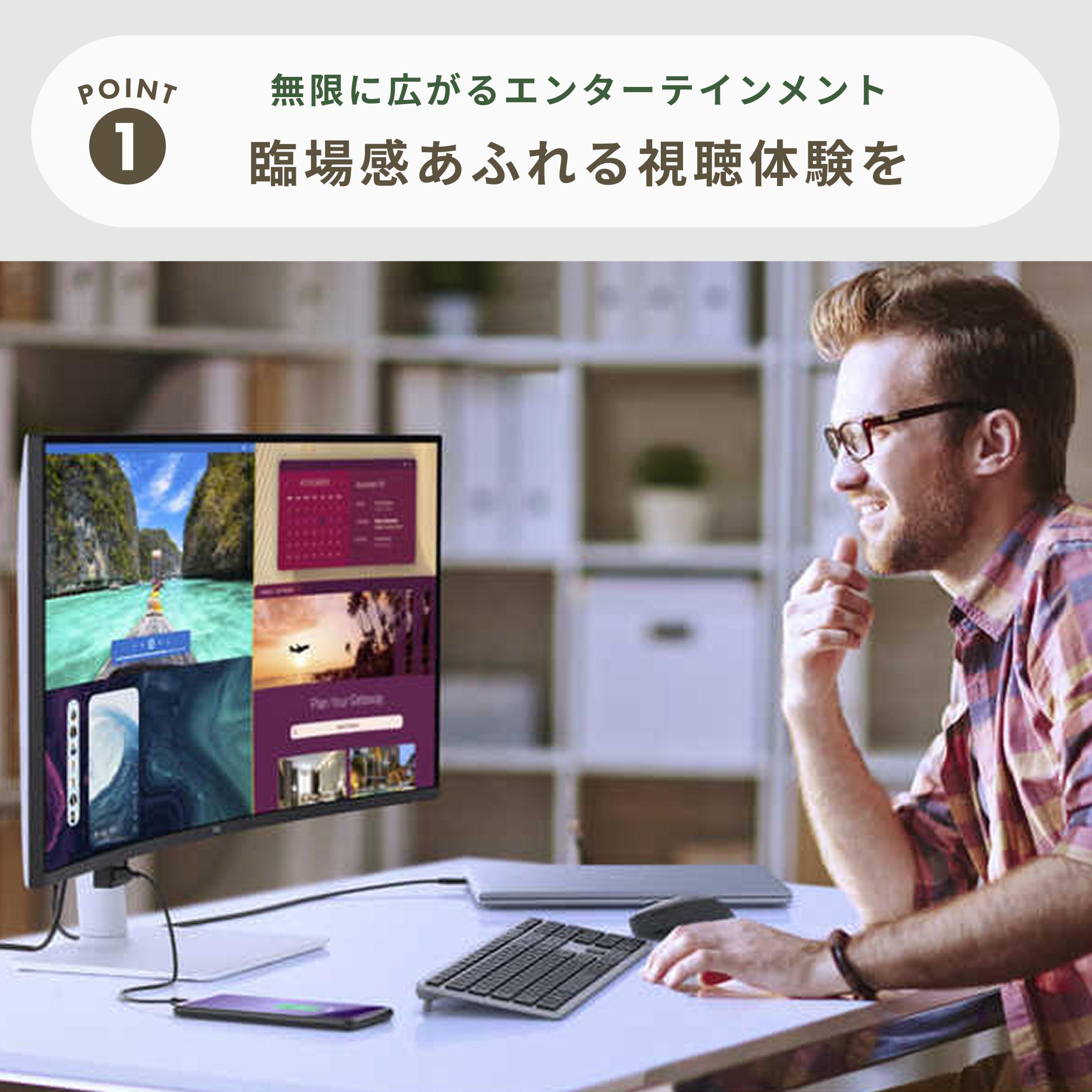DELL (デル) 曲面ウルトラワイド 高精細UWQHDモニター 34インチ_