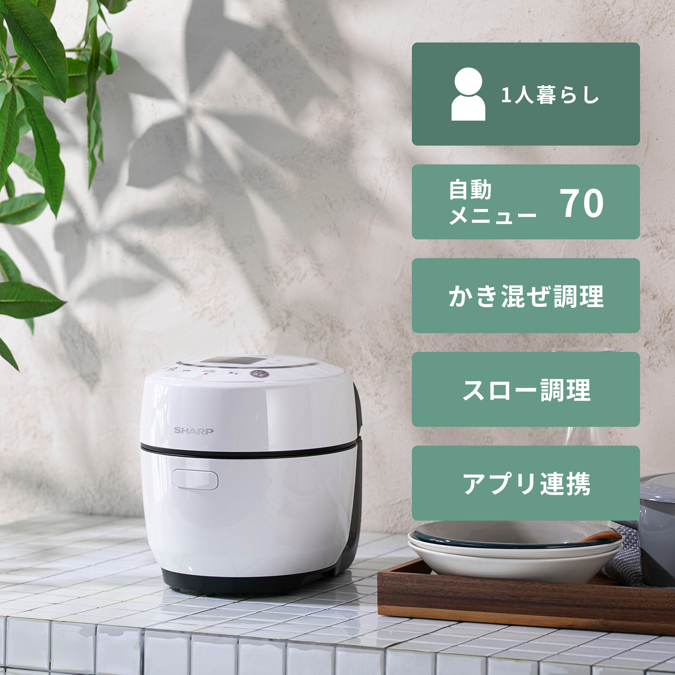 シャープ ヘルシオ　ホットクック 1.0Lタイプ
