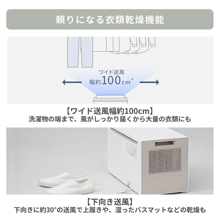 Panasonic (パナソニック) エコ・ハイブリッド方式 衣類乾燥除湿機 F