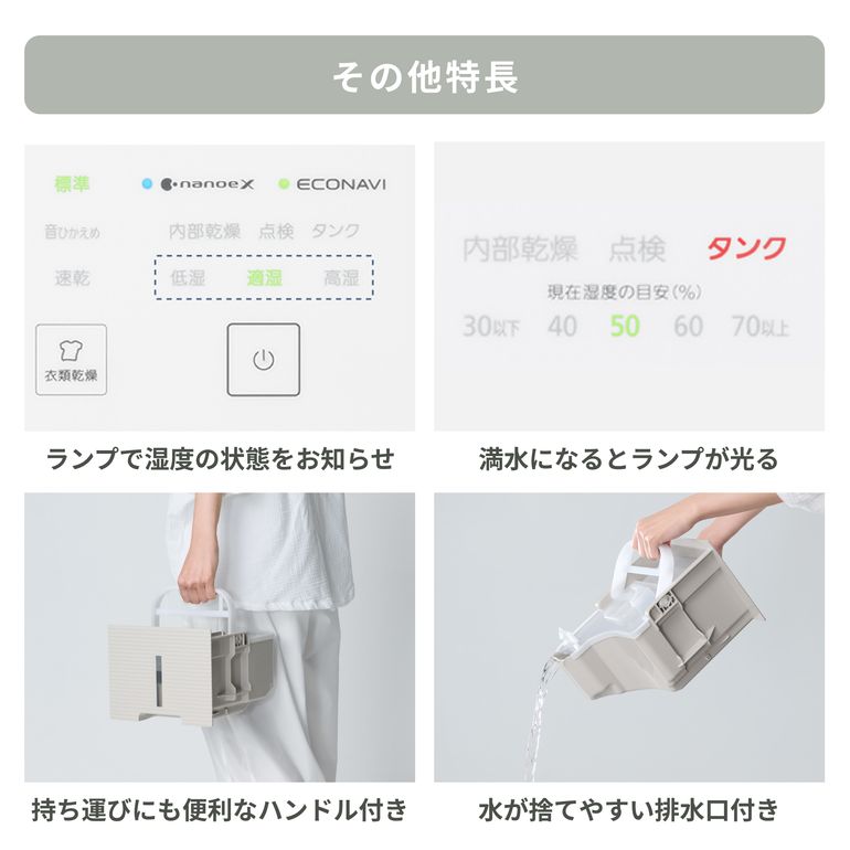 Panasonic (パナソニック) エコ・ハイブリッド方式 衣類乾燥除湿機 F