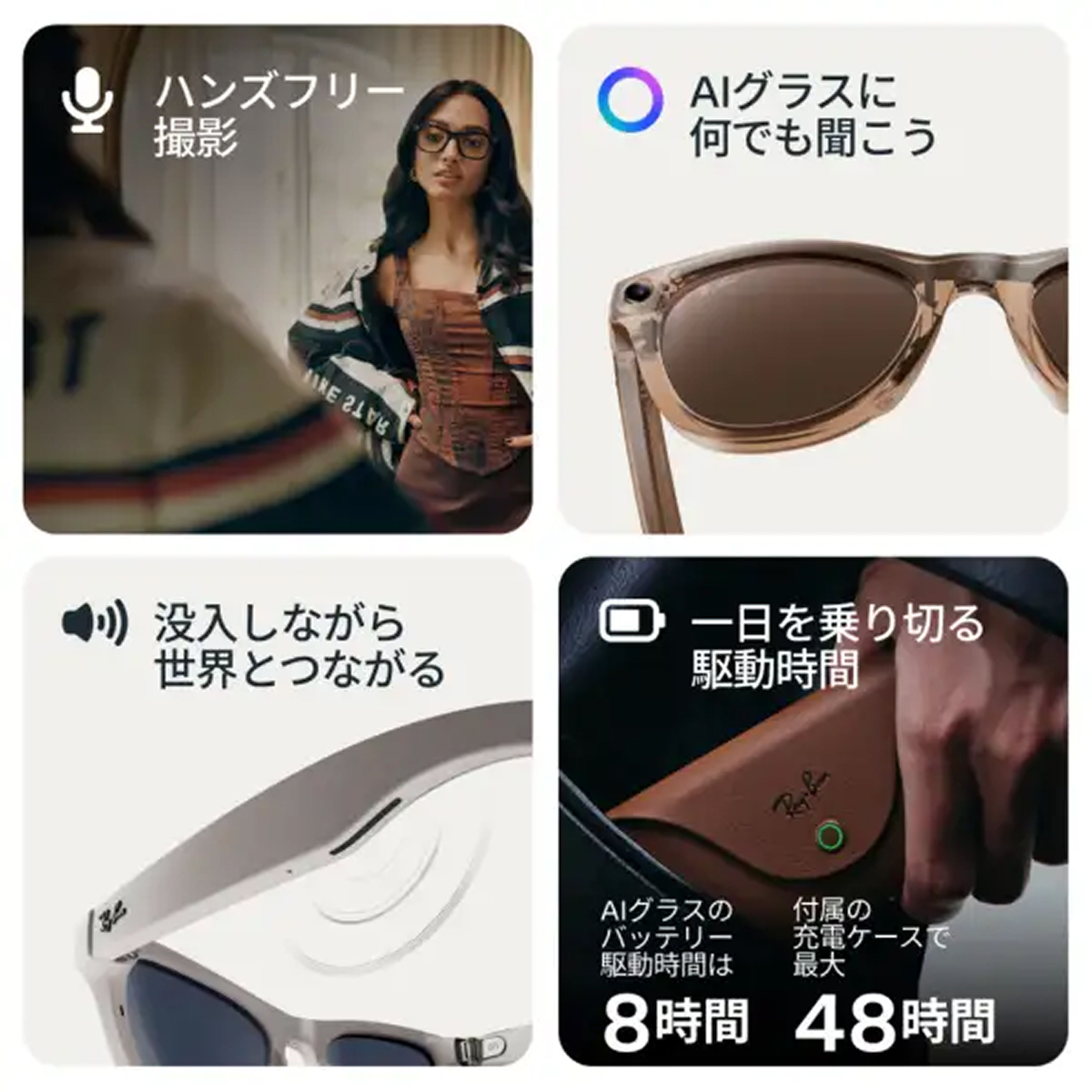 Ray-Ban Meta Wayfarer（Gen 2） M(スタンダード)｜【公式】CLAS