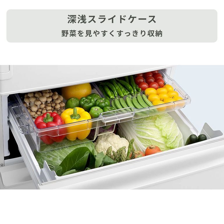 SHARP (シャープ) 408L 5ドア 冷凍冷蔵庫 【プラズマクラスター搭載