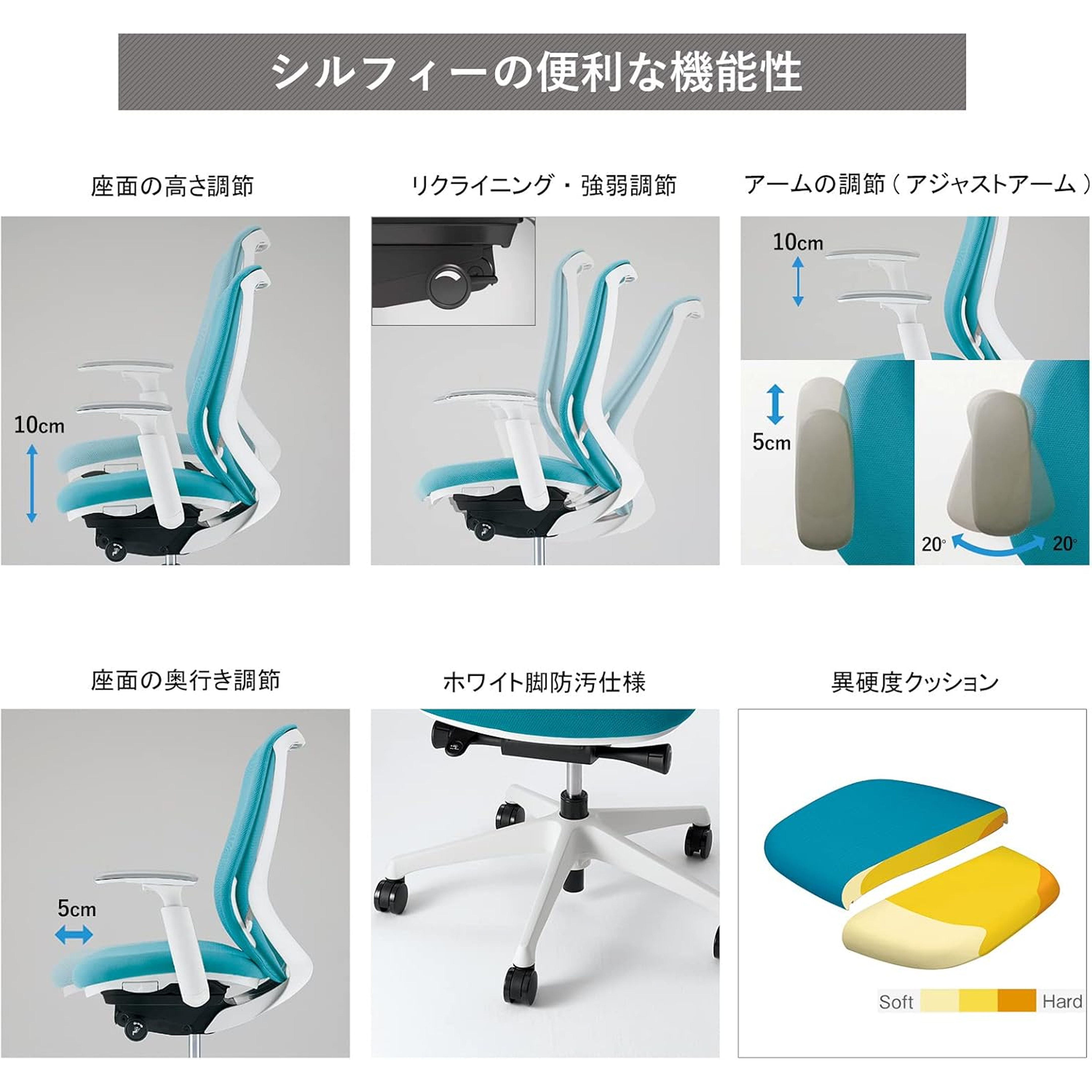 オカムラ Sylphy シルフィー 1脚（可動肘付）｜【公式】CLAS（クラス 