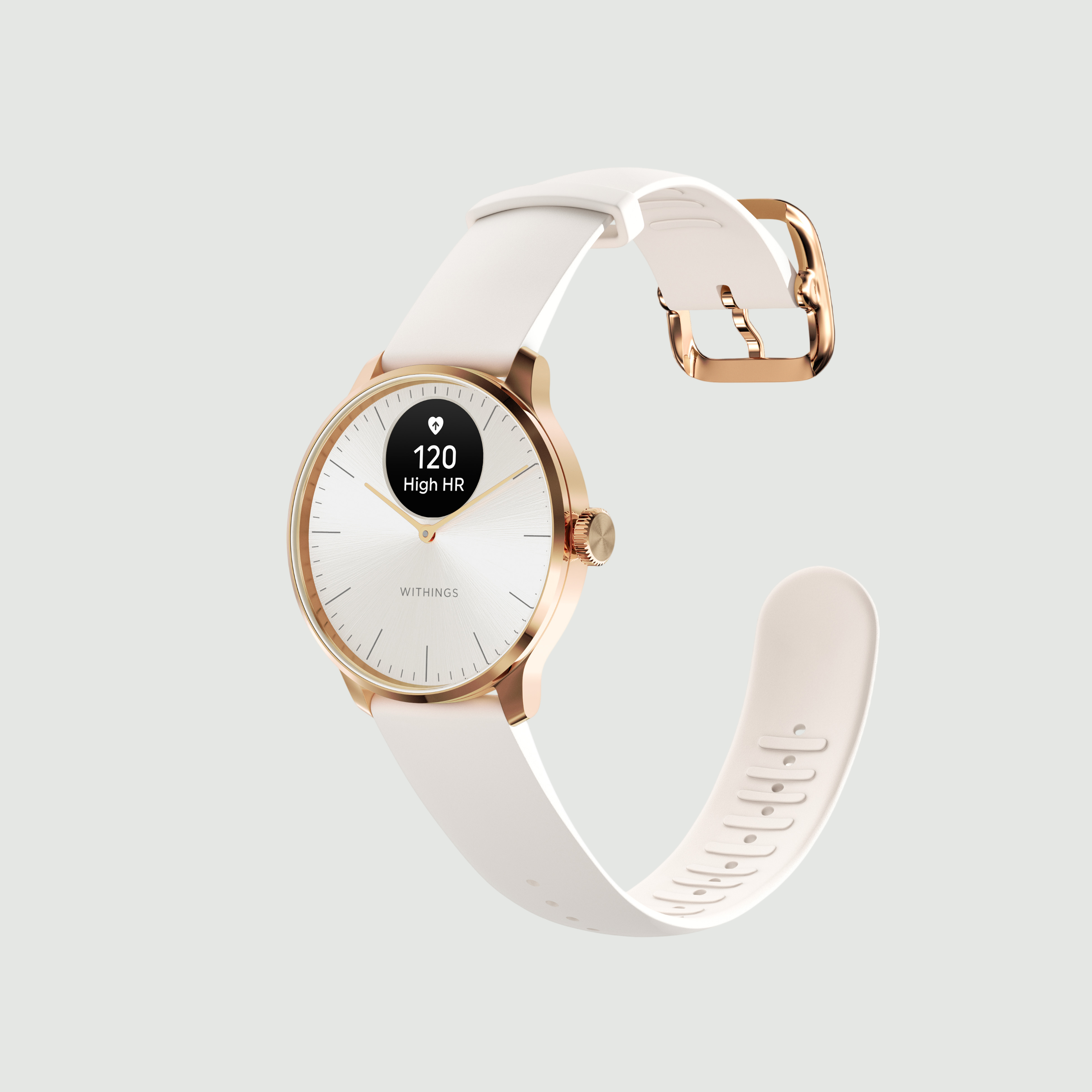 女性にも人気のおすすめ　Withings スマートウォッチ ScanWatch Light