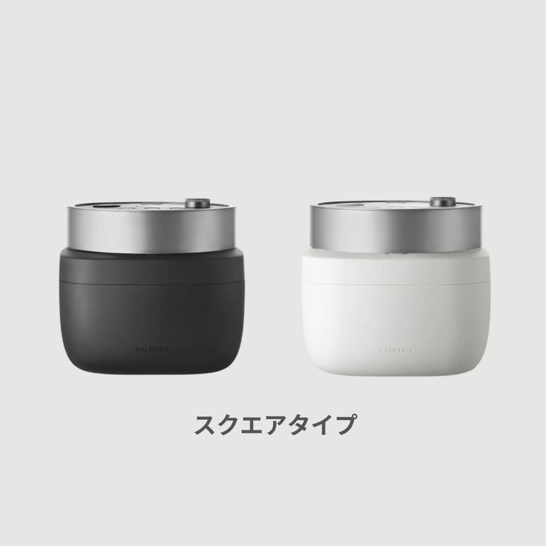 BALMUDA (バルミューダ) The Gohan 炊飯器 3合炊き スクエアタイプ