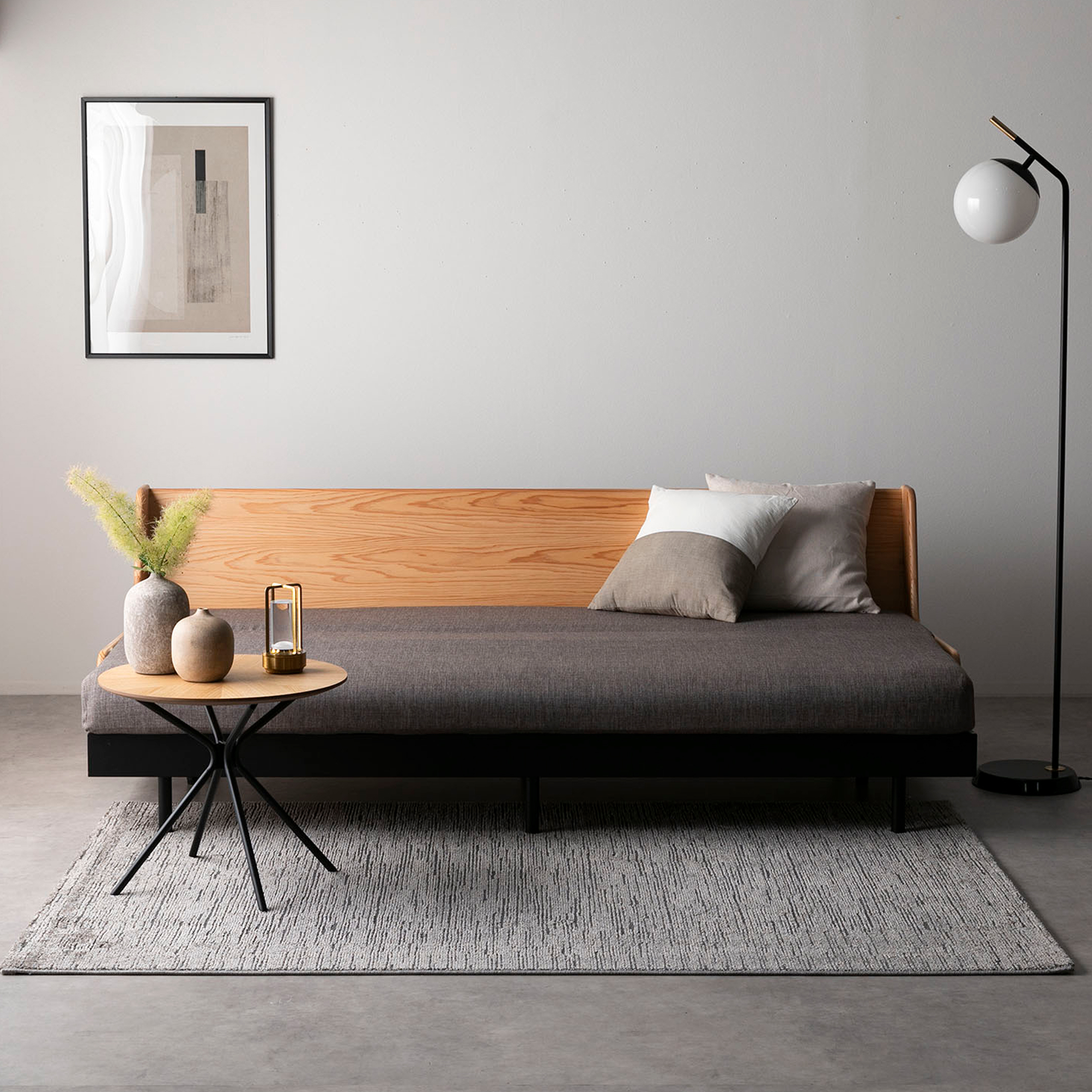 Meuble 日田杉 ごろ寝ソファベッド 幅199×奥行84×高さ75cm｜【公式
