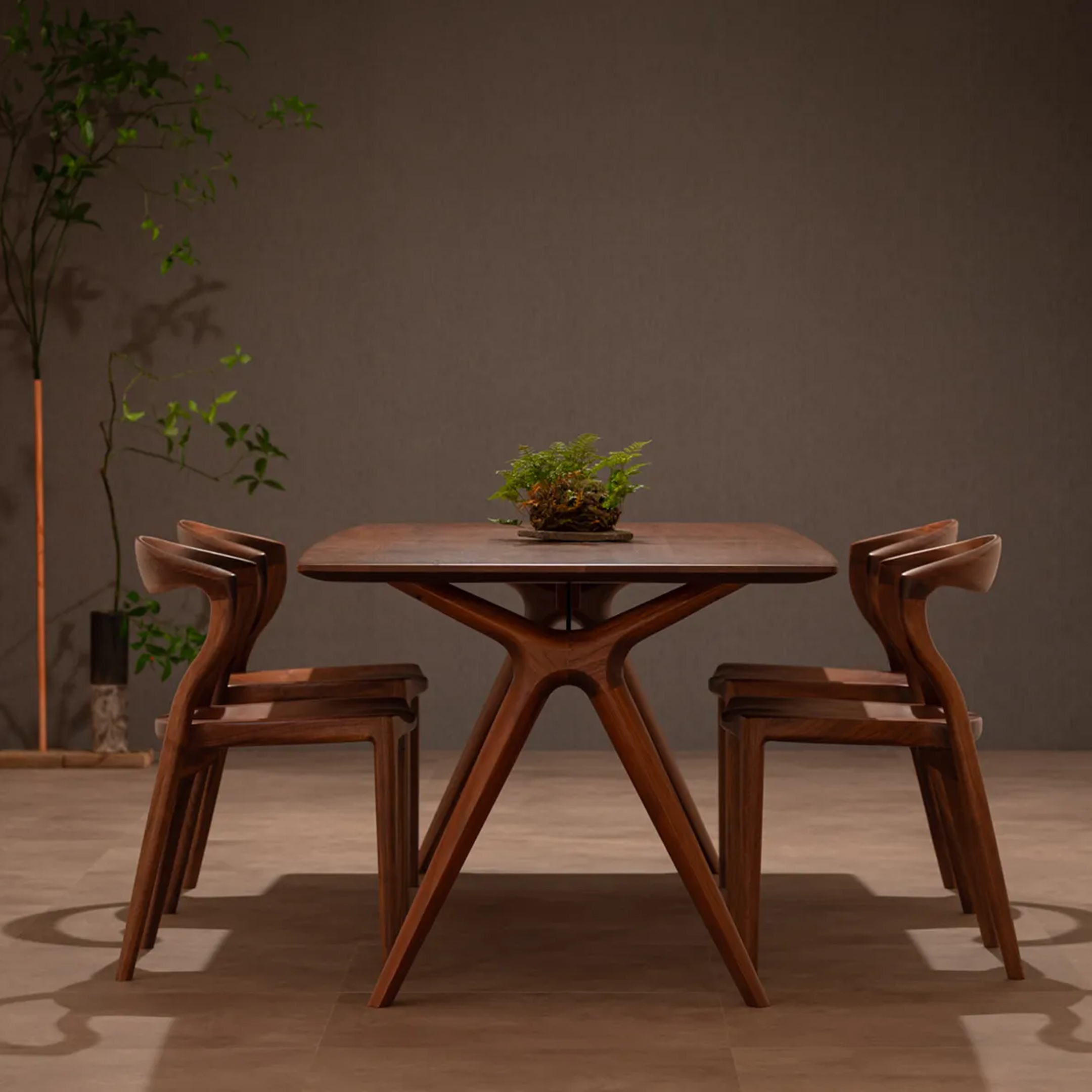 KIRITSU (起立木工) カムイ ダイニングチェア 幅53.6×奥行49×高さ74cm