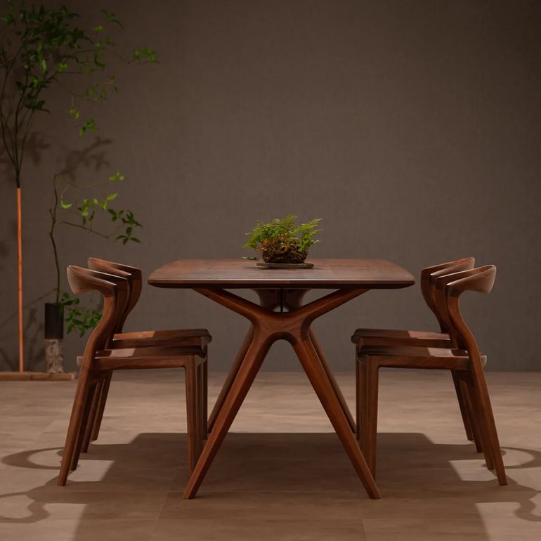 KIRITSU (起立木工) カムイ ダイニングチェア 幅53.6×奥行49×高さ74cm