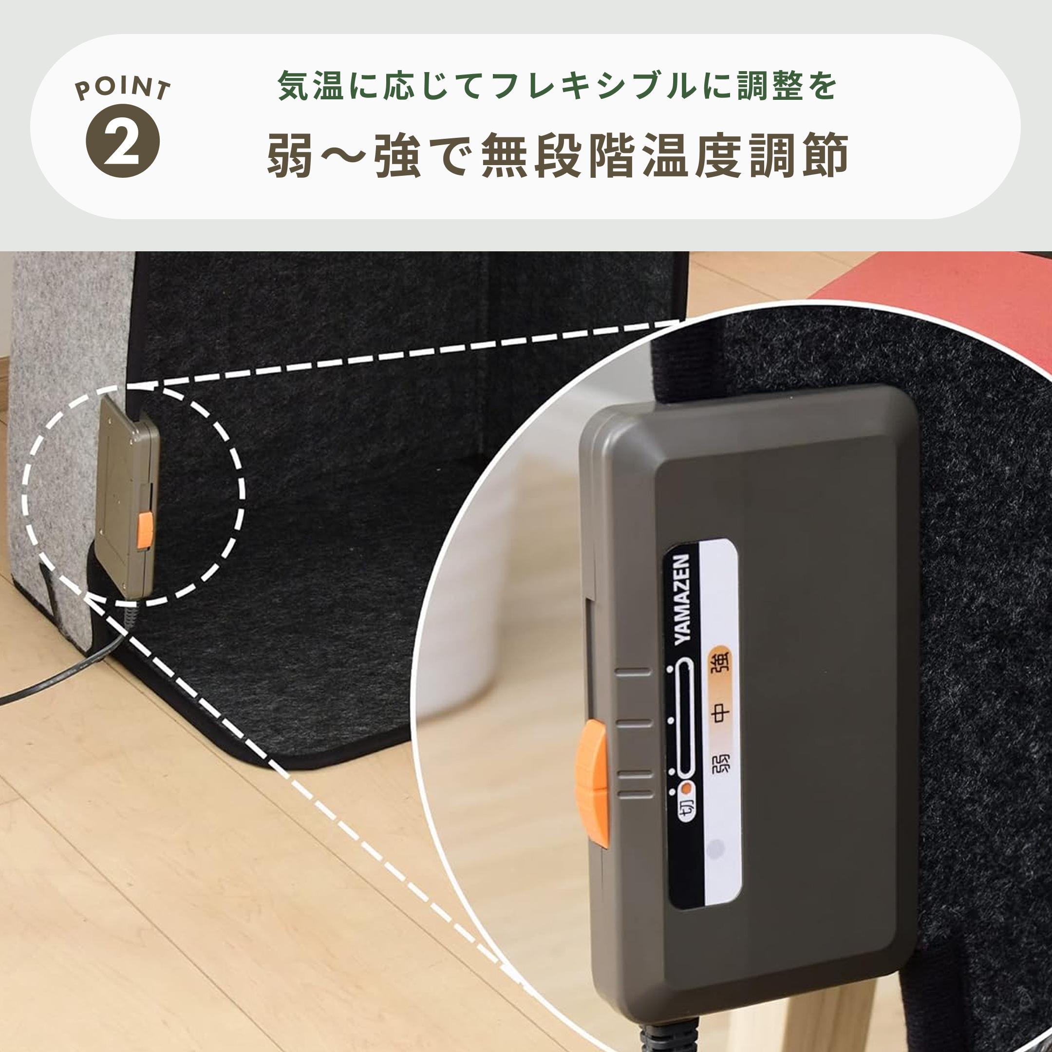 パーソナルパネルヒーター 幅50×奥行50×高さ30cm YAMAZEN / 山善の