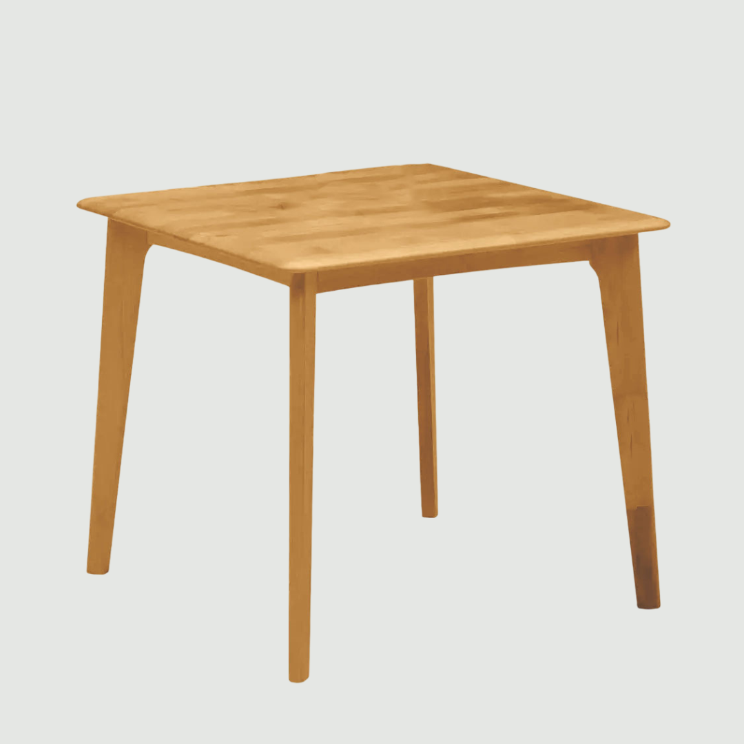 アルダー天然木 ダイニングテーブル 幅80×奥行80×高さ70cmのレンタル