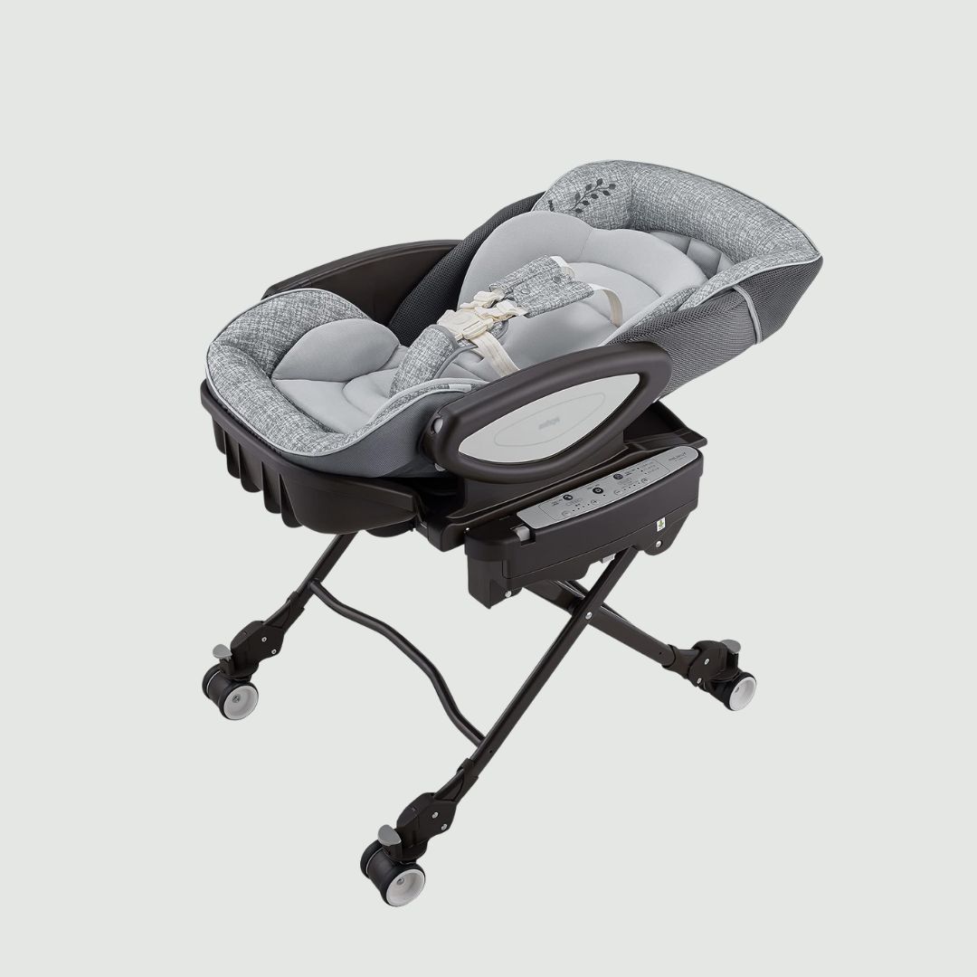 Aprica ハイローベッド&チェア ユラリズム オート ライト 幅53.5×奥行
