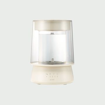 QUADS (クワッズ)  GLASS LEDムードライト加湿器 【スチーム式】