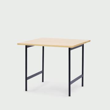 CIRCLE 無垢材天板 ダイニングテーブル 鉄脚