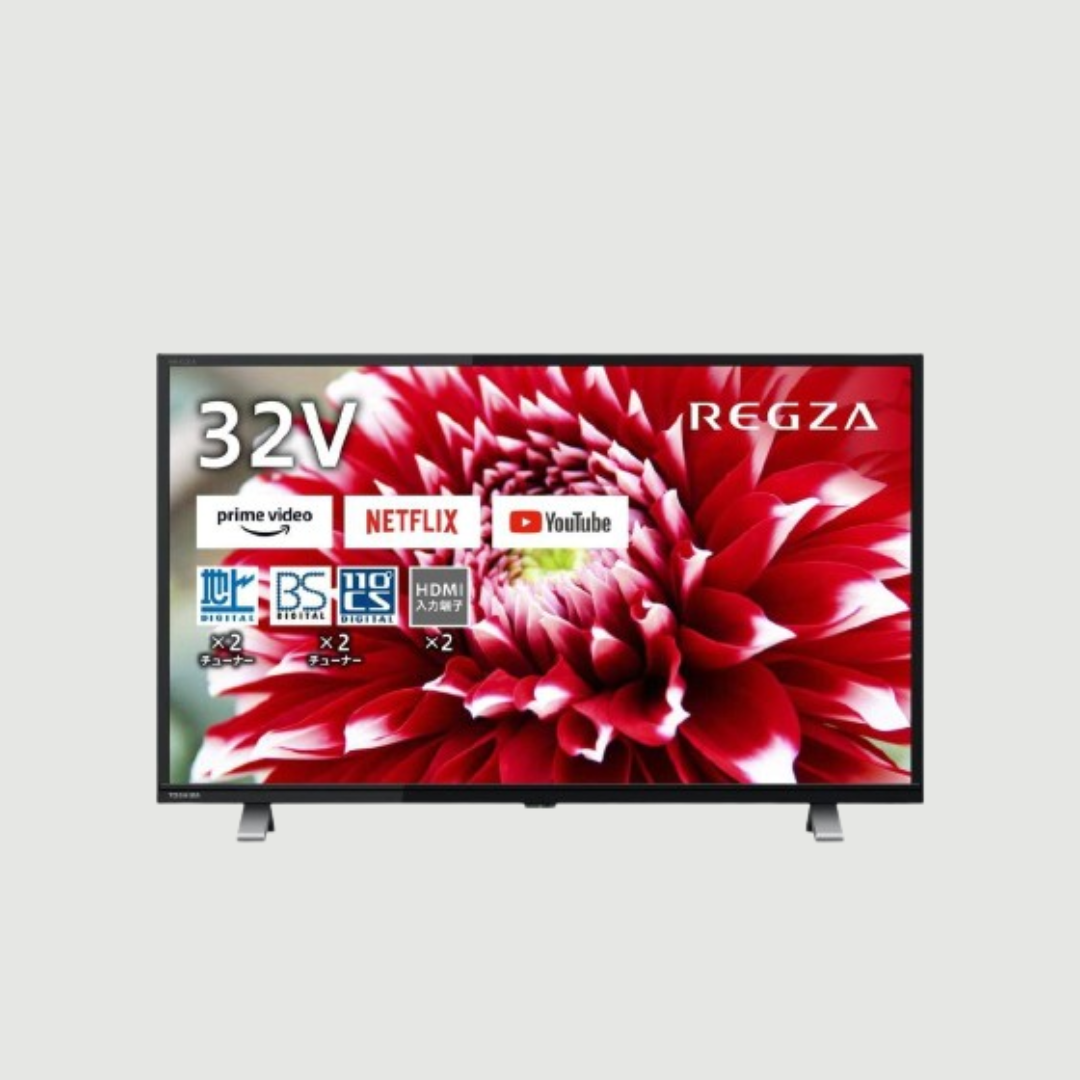REGZA（レグザ）液晶テレビ ネット動画ボタン付き 32V型(型番おまかせ