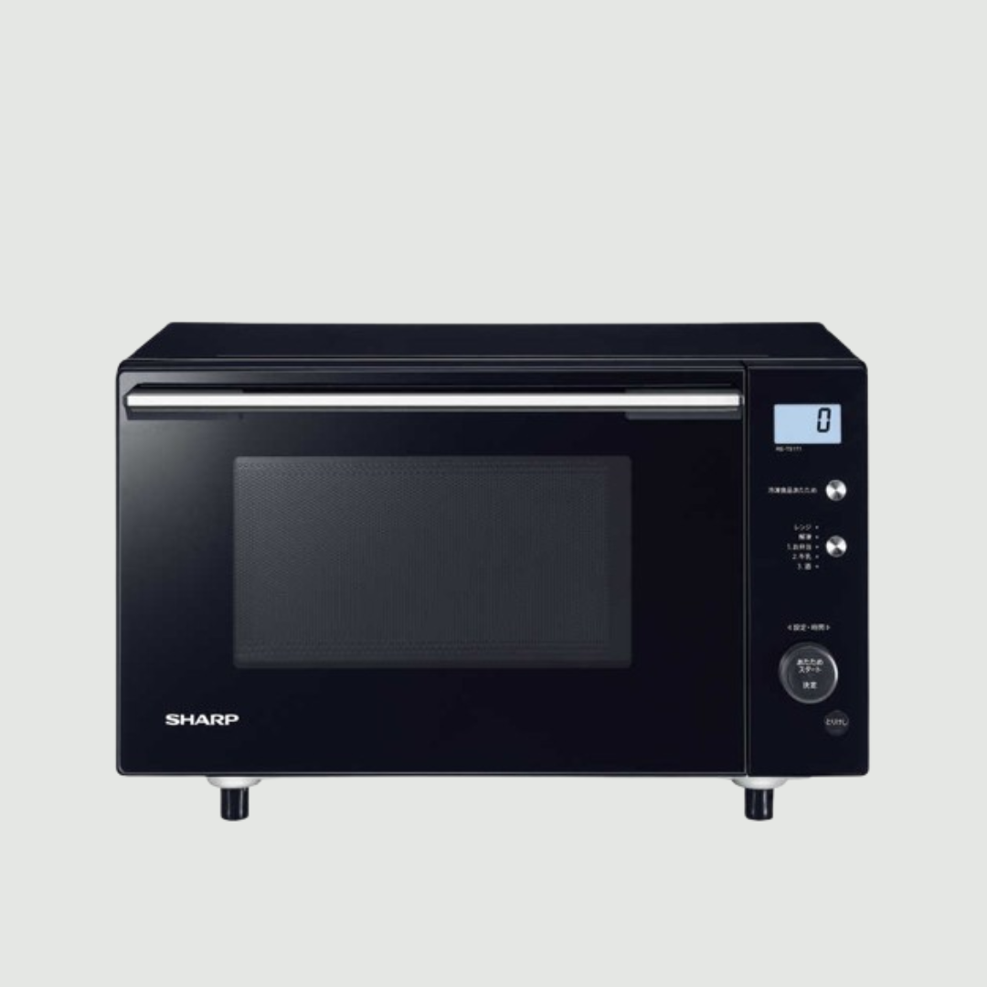 SHARP センサー付シンプルフラット電子レンジ 17L