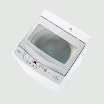 AQUA（アクア）全自動洗濯機 5kg クリアガラストップモデル