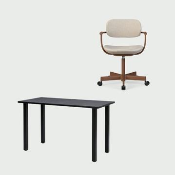 【CLAS SET】ITOKI バーテブラ03チェア&デスク W120セット