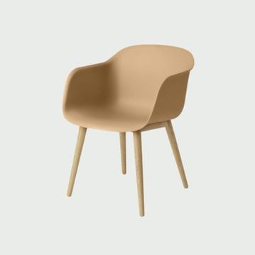 muuto FIBER ARMCHAIR／WOOD BASE