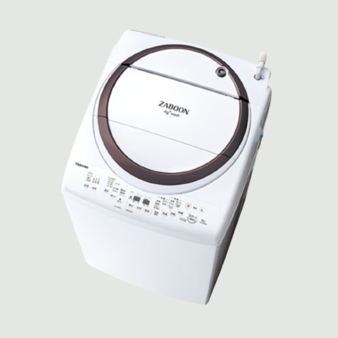 TOSHIBA ZABOON 縦型電気洗濯乾燥機 8kg AW-8V6(S) 東芝 TOSHIBA 縦型洗濯乾燥機 ZABOON 洗濯8.0Kg 乾燥4.5Kg ヒーター
