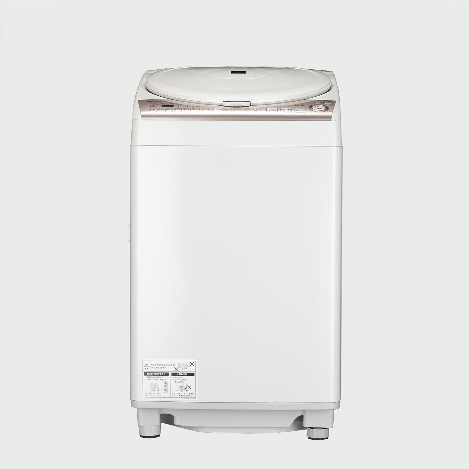 SHARP 縦型洗濯乾燥機【洗濯8kg /乾燥4.5kg】パワフル洗浄モデル 型番