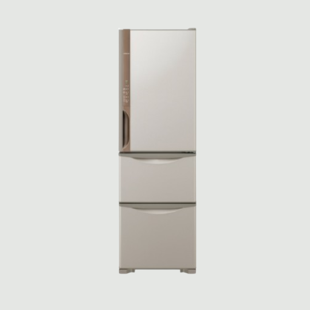 日立大型3ドア冷凍冷蔵庫315L真ん中野菜室うるおいチルド自動製氷機能付19年製 日立 冷蔵庫 315L 左開き 3ドア 幅54cm 真ん中野菜室うるおいチルド R