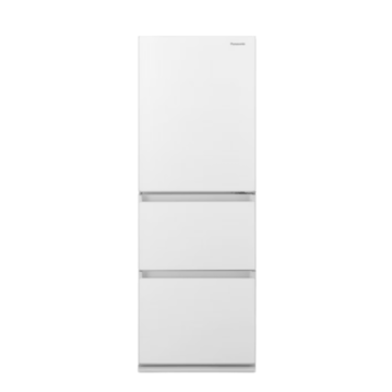 Panasonic 335L 3ドア冷凍・冷蔵庫 フルフラットガラスドアタイプ