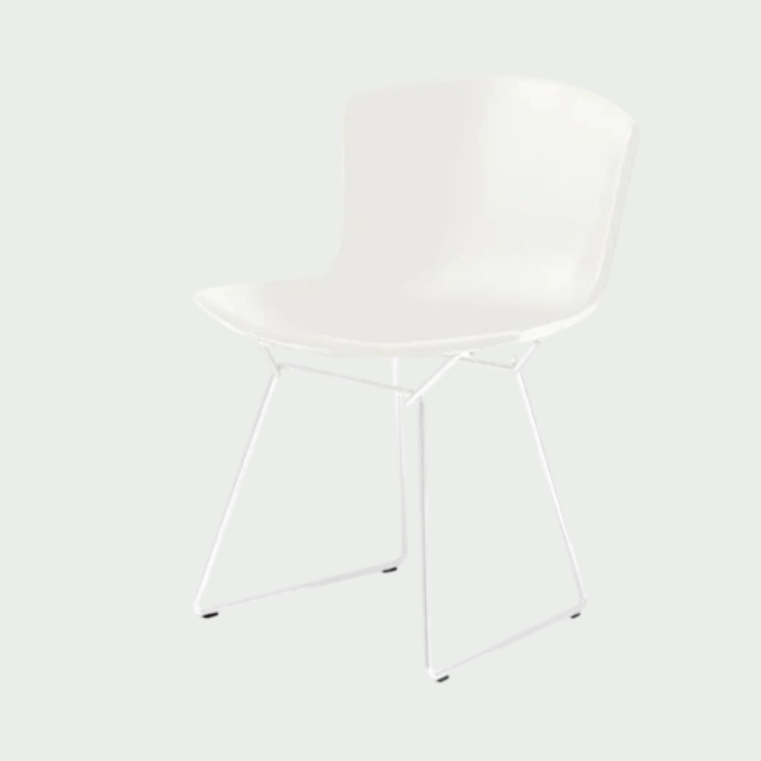 Knoll ノル プラスチックサイドチェア 白　1脚 〔在庫2脚あり〕　希少 Knoll ベルトイア コレクション サイドチェア プラスチック