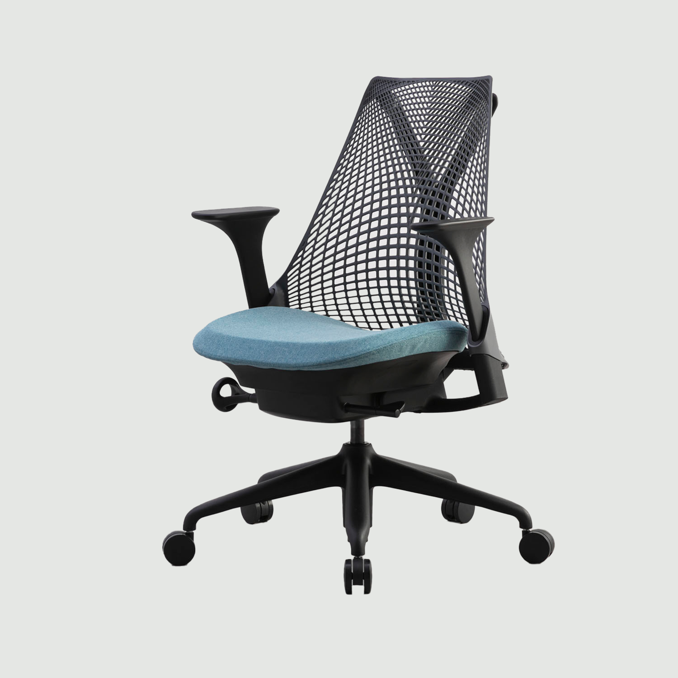 HermanMiller セイルチェア ツートン ブラック×ピーコック