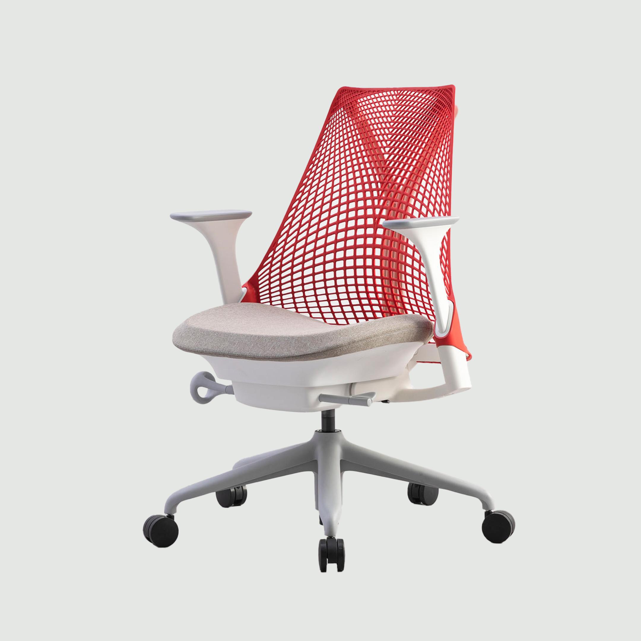 HermanMiller セイルチェア ツートン レッドフォグ×ストーン