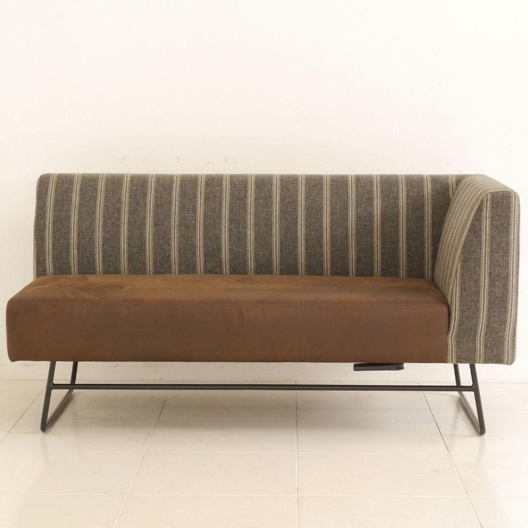 ②ストレートソファのみ　CAFF カフ カフェ風 GART MOSH ガルト CAFF 2人掛けソファー&テーブルセット (カフ 2人掛けソファー2点 +